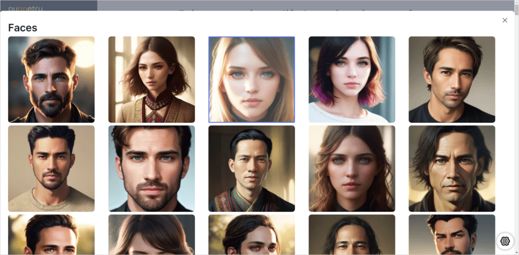 Puppetryで提供されているAI プレゼンターは多数存在します。