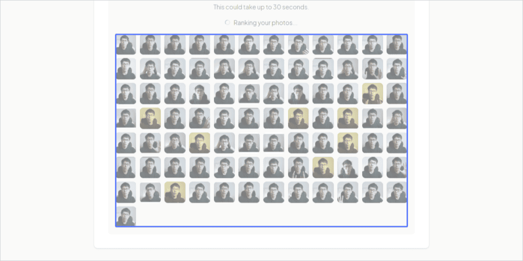 【商用利用OK】AIアバター画像を作れるHeadshotProとは?使い方や料金・注意点 HeadshotProで顔写真を作るために最終的な確認が入ります。