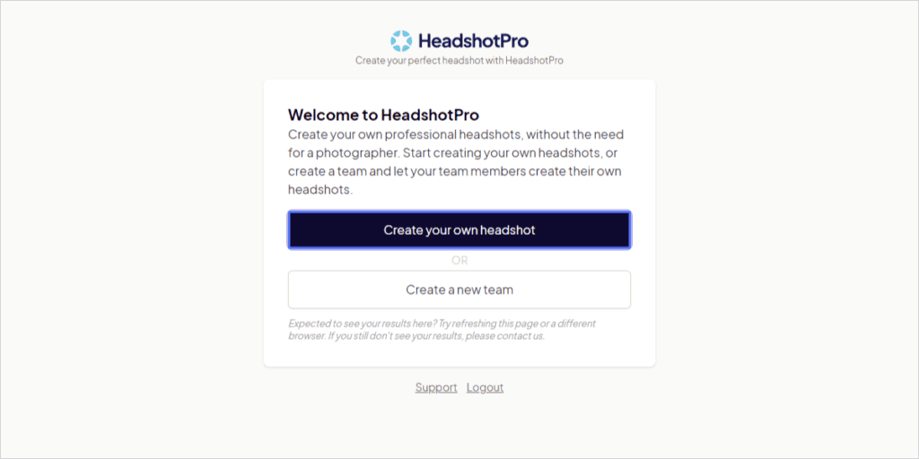 【商用利用OK】AIアバター画像を作れるHeadshotProとは?使い方や料金・注意点 HeadshotProで自分の顔写真を作成する手順の一つ目が始まります。