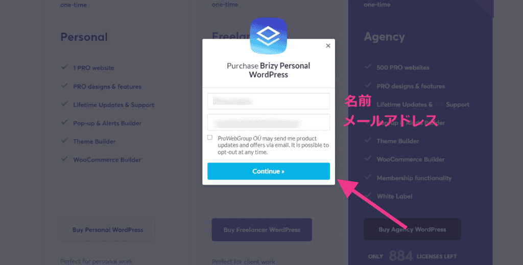 Brizyの購入方法