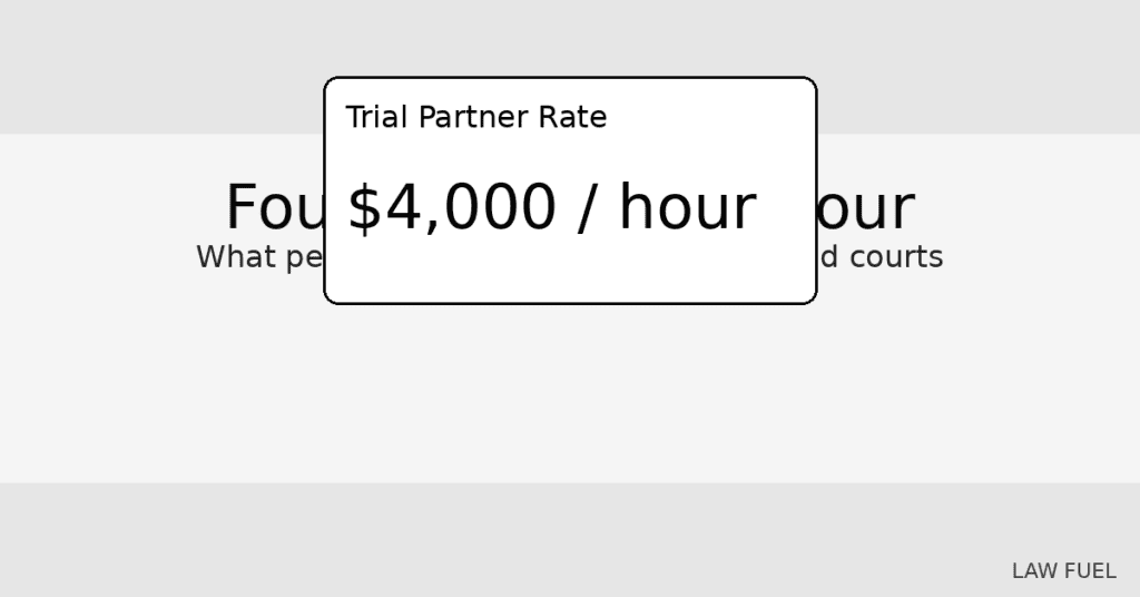Four Thousand an Hour Arrives in US Big Law Billing