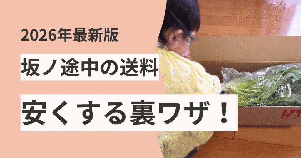 2026年坂ノ途中の送料を安くする裏ワザ！