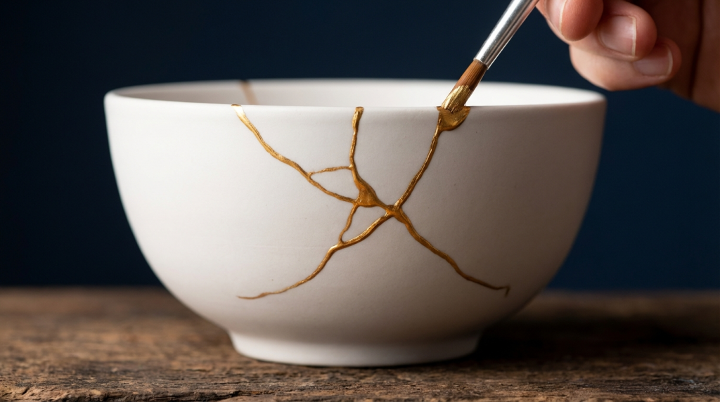 The Written Journey: A Powerful Path to Healing 2 Ceramic bowl mended with gold bc0da1d1e1