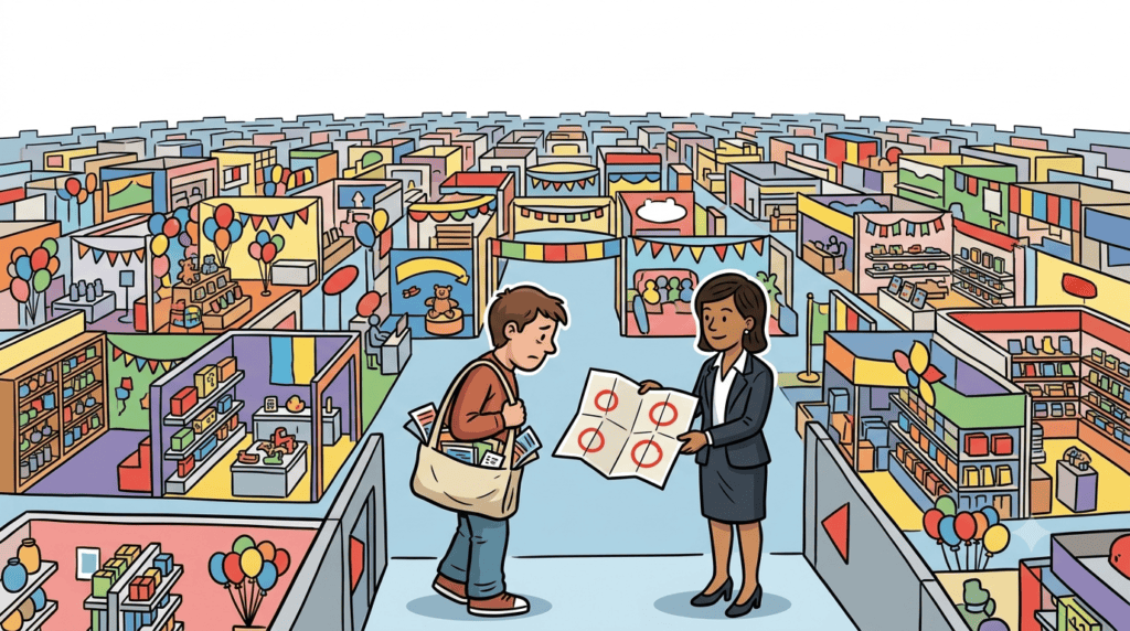 Trade fairs maze