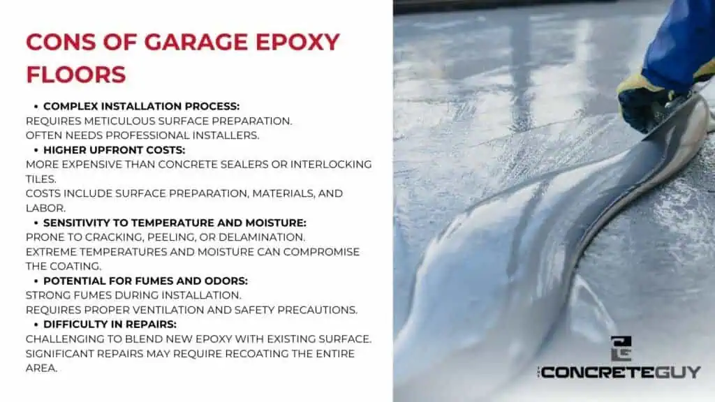 Cons of Garage Epoxy Floors
