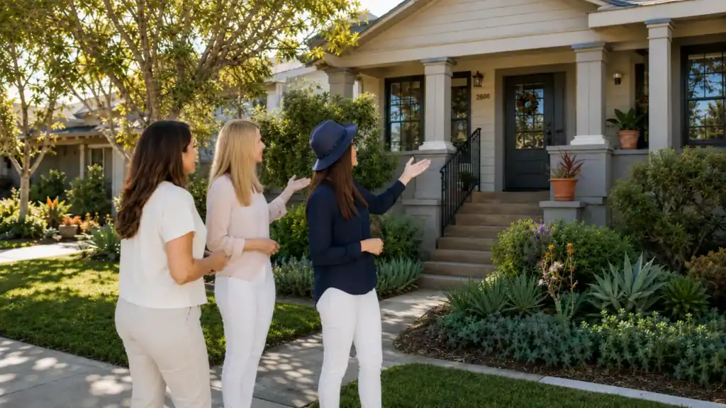 Realtors Showing Client a Home in San Diego