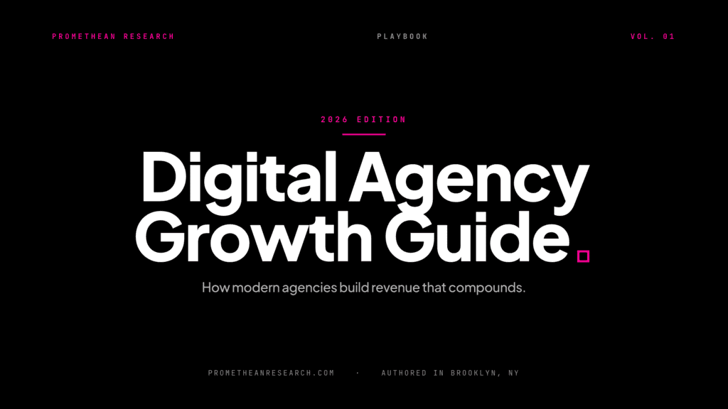 Digital agency industry report 2026 report cover