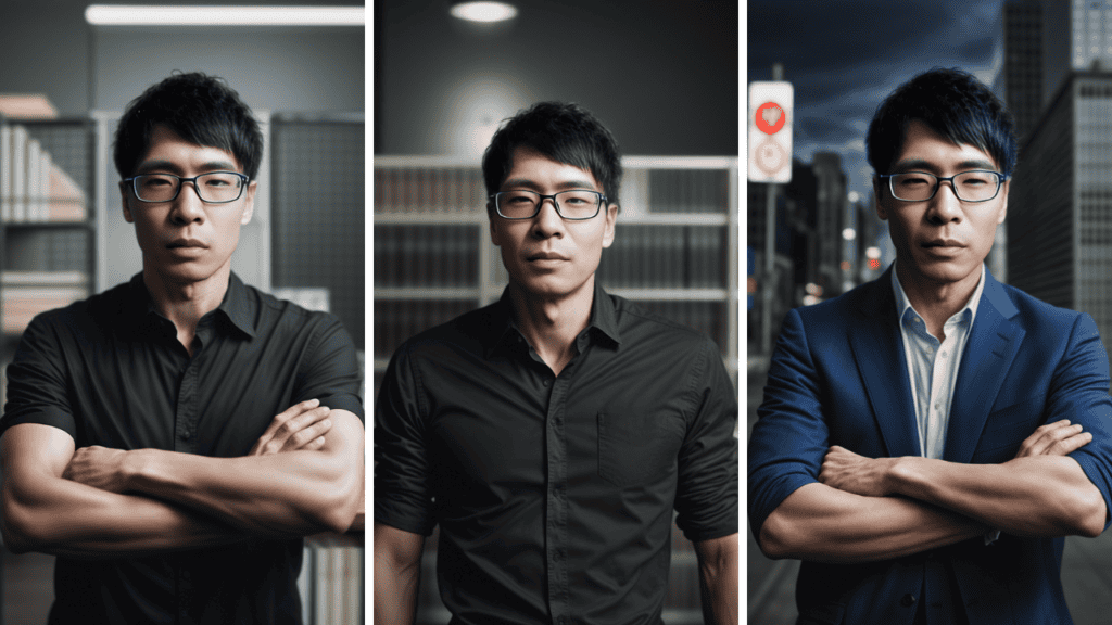 【商用利用OK】AIアバター画像を作れるHeadshotProとは?使い方や料金・注意点 筋肉がムキムキな私のAIアバター写真です。