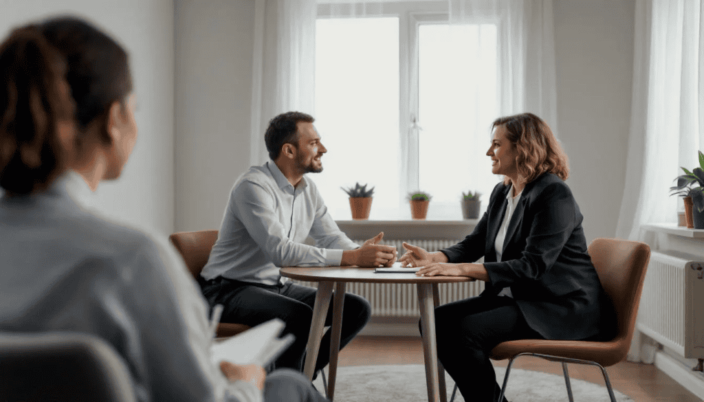 cooperative co-parenting or mediation session