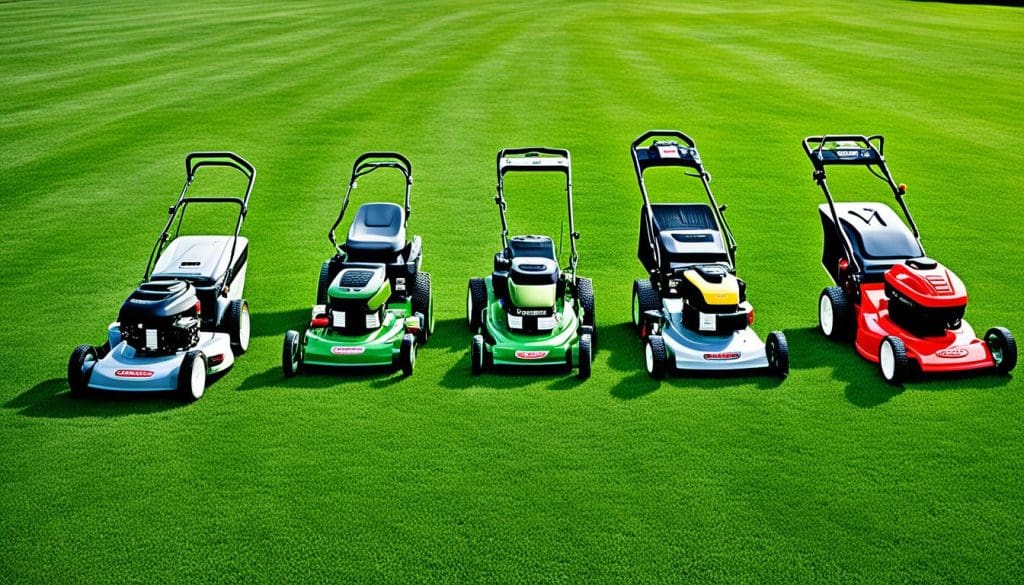 Different types of mowers