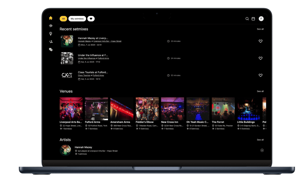 Setmixer live recordings offer new income for artist