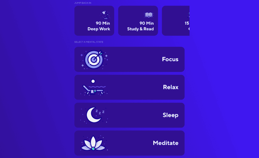 Brain.fm 音楽の種類