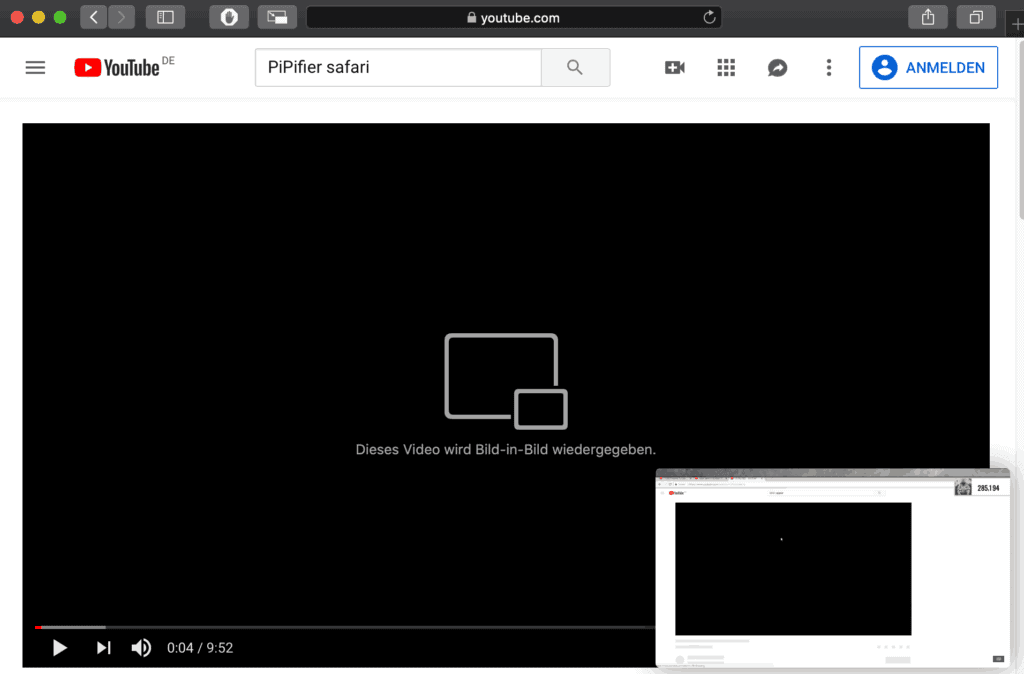 Youtube Bild-in-Bild PiPifier