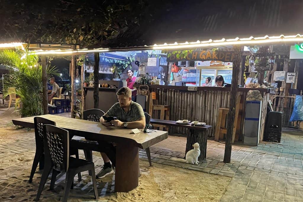 Beach cafe cherating