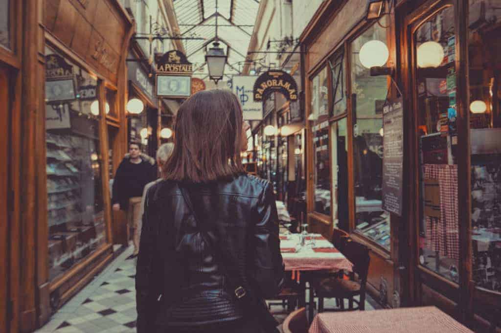 Paris in Winter shopping