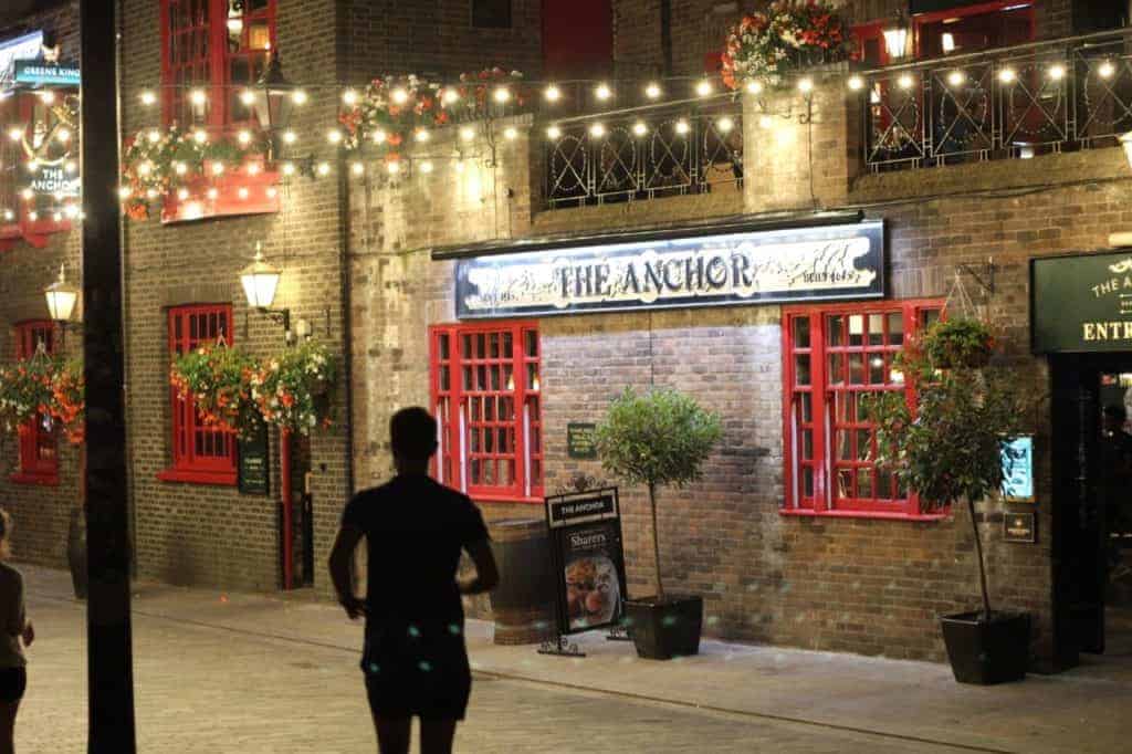 Anchor Pub beside Premier Inn Bankside London