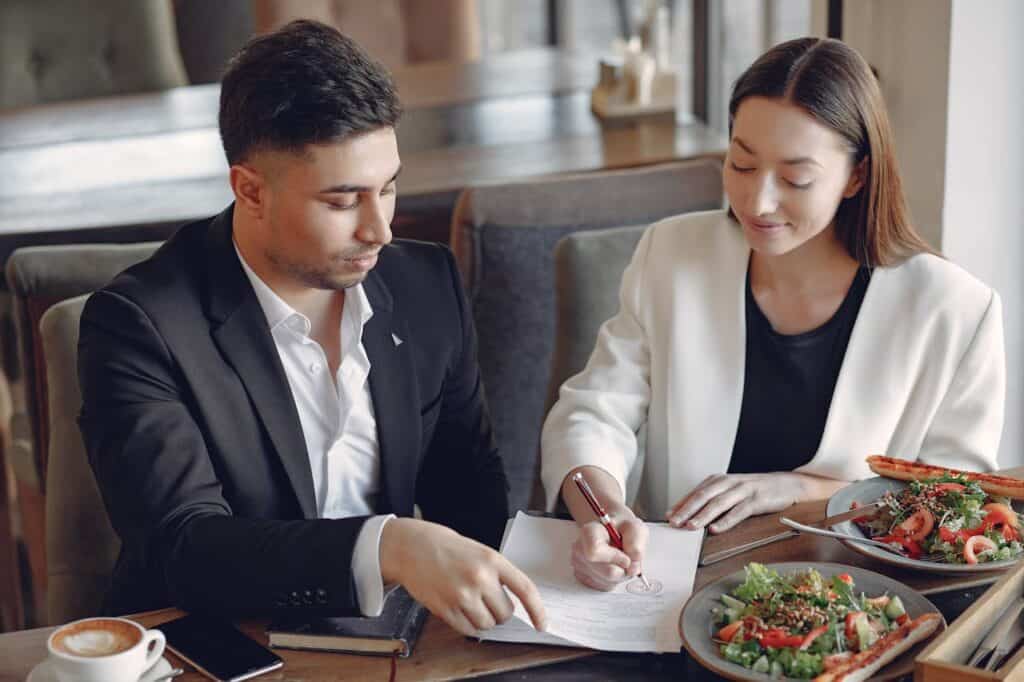 San Diego Home Offers - People Going Over Contracts and Negotiating