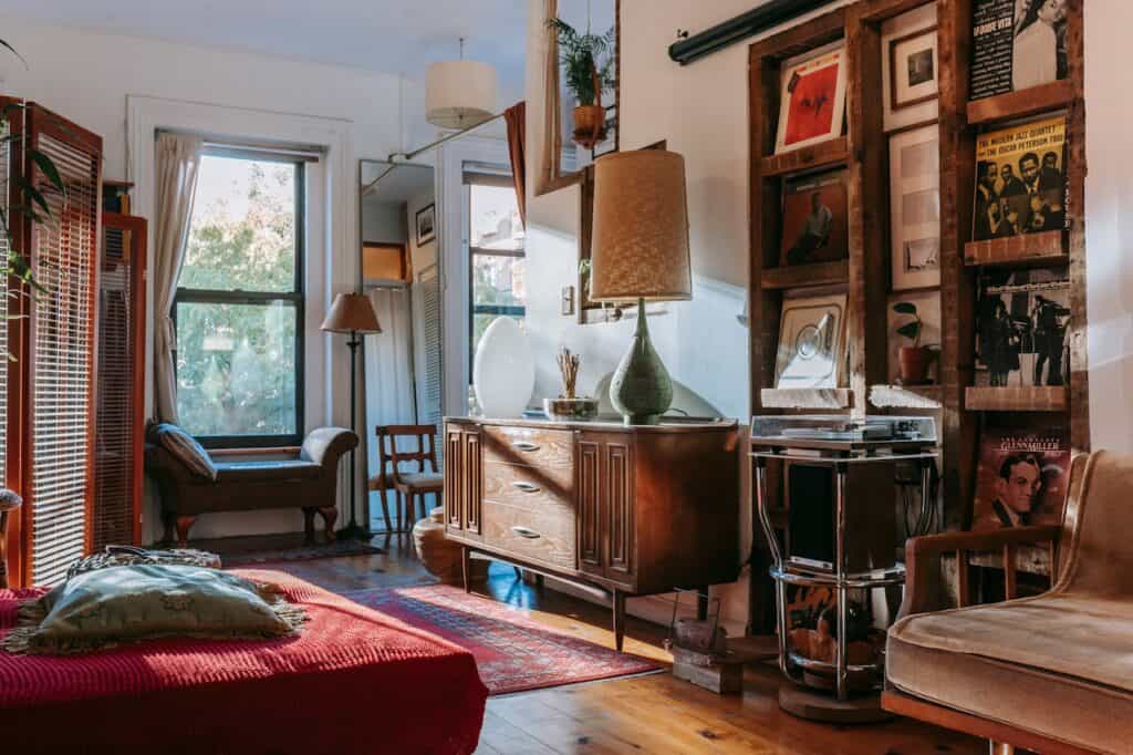 A Living Room Area with Some Vintage Pieces