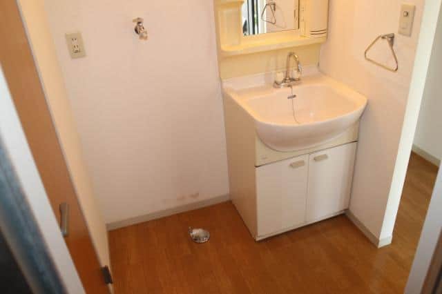 洗髪洗面化粧台、洗濯機置き場