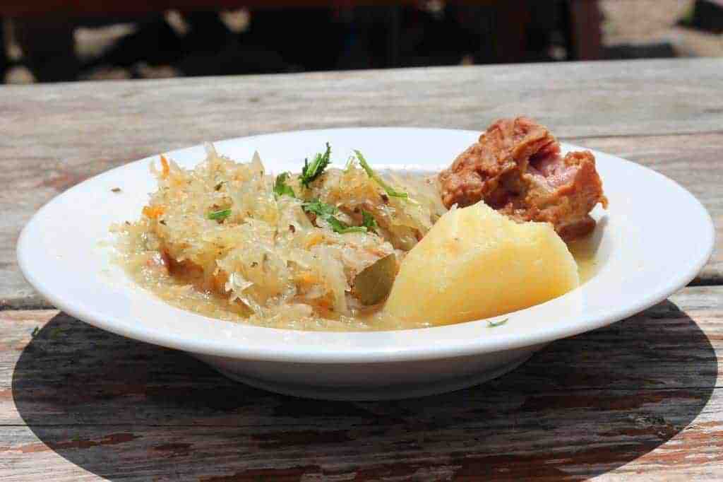 Kwasnica sauerkraut soup.