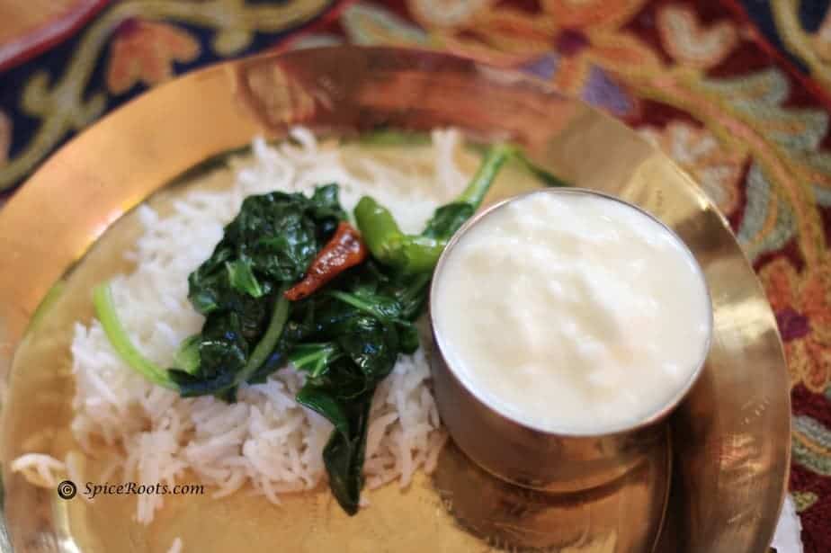 Koshur Haakh - Collard greens cooked in Kashmiri style