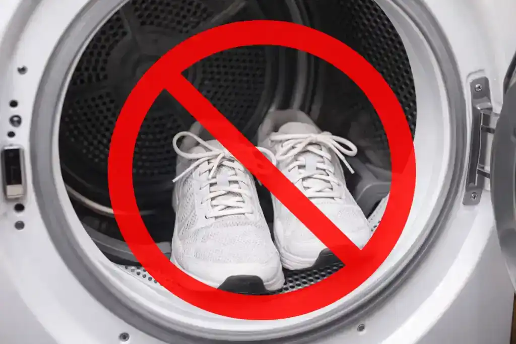 don't put shoes in the dryer