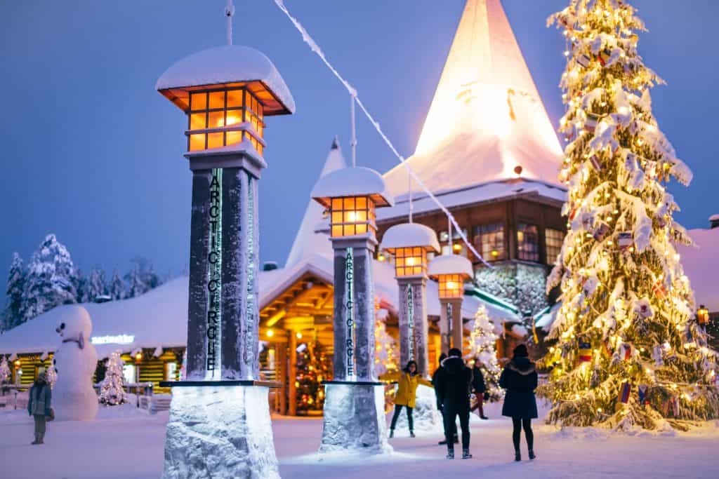 rovaniemi, finland meet santa claus in the arctic circle