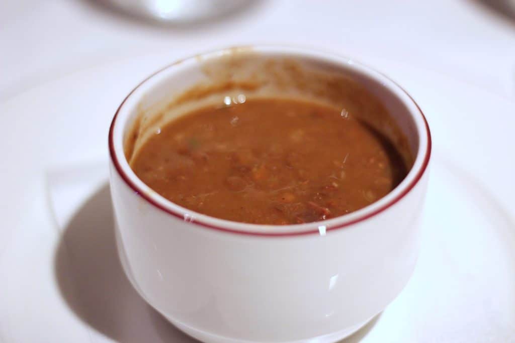 Lentil Soup Rapunzel's Royal Table Thug Menu Transatlantic Cruise Disney Magic