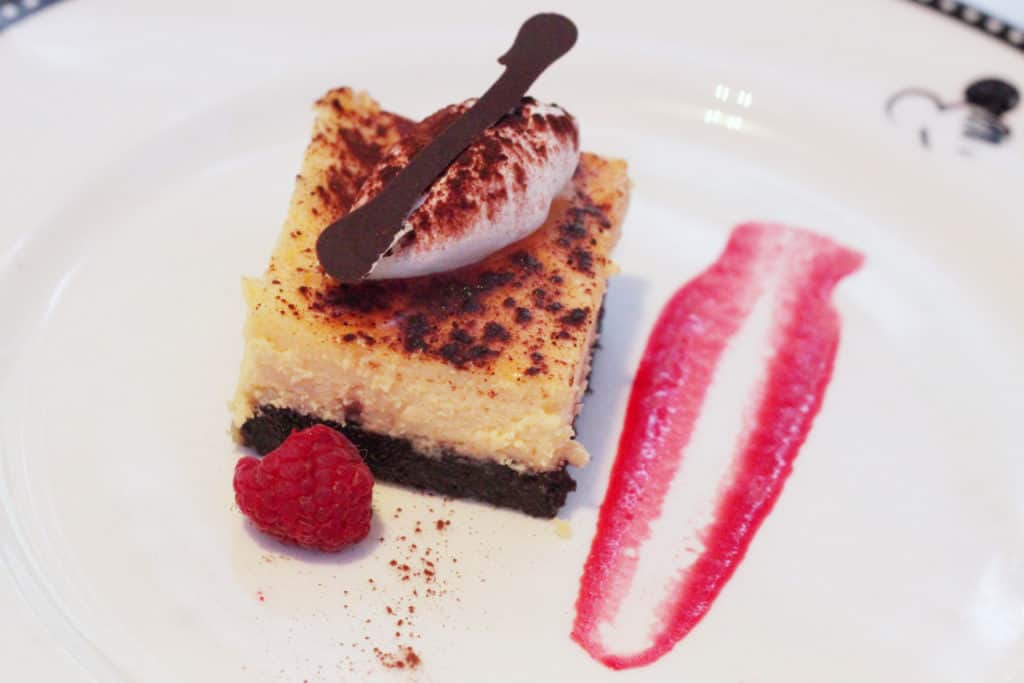 Chocolate Fudge Cheesecake Animators Palate Disney Magic Transatlantic Cruise sea days