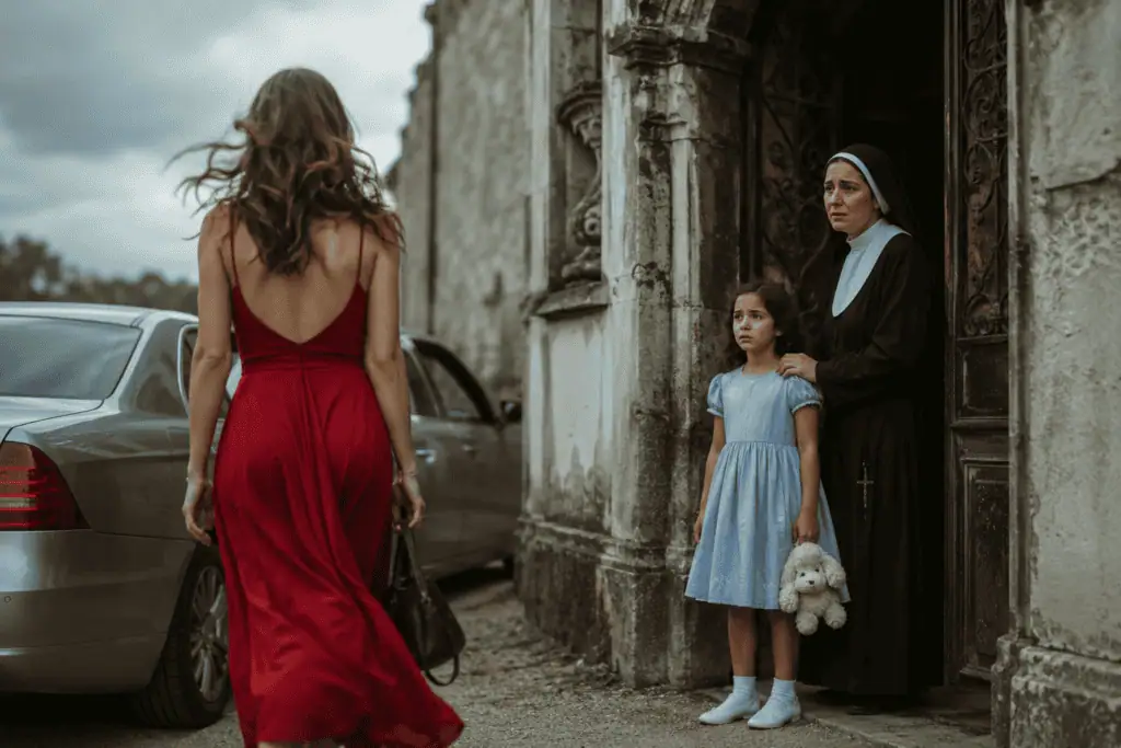 La dejaron sola frente al orfanato… y nadie imaginó lo que pasaría después