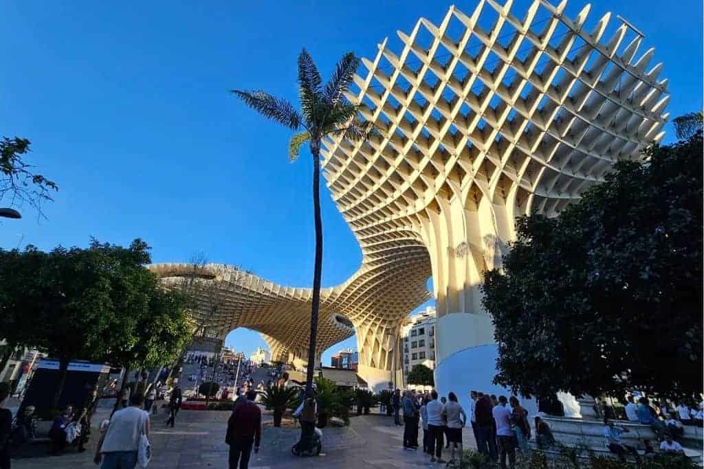 Setas de Sevilla (Metropol Parasol) at sunset – modern landmark and photo spot on a 7-day Andalucia itinerary