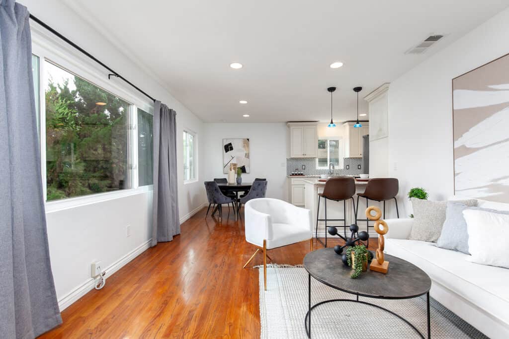 1422-24 Felton Street - Living Room and Dining Area