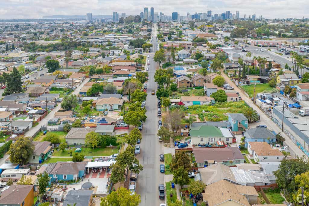 A Street in Golden Hill Neighborhood in San Diego