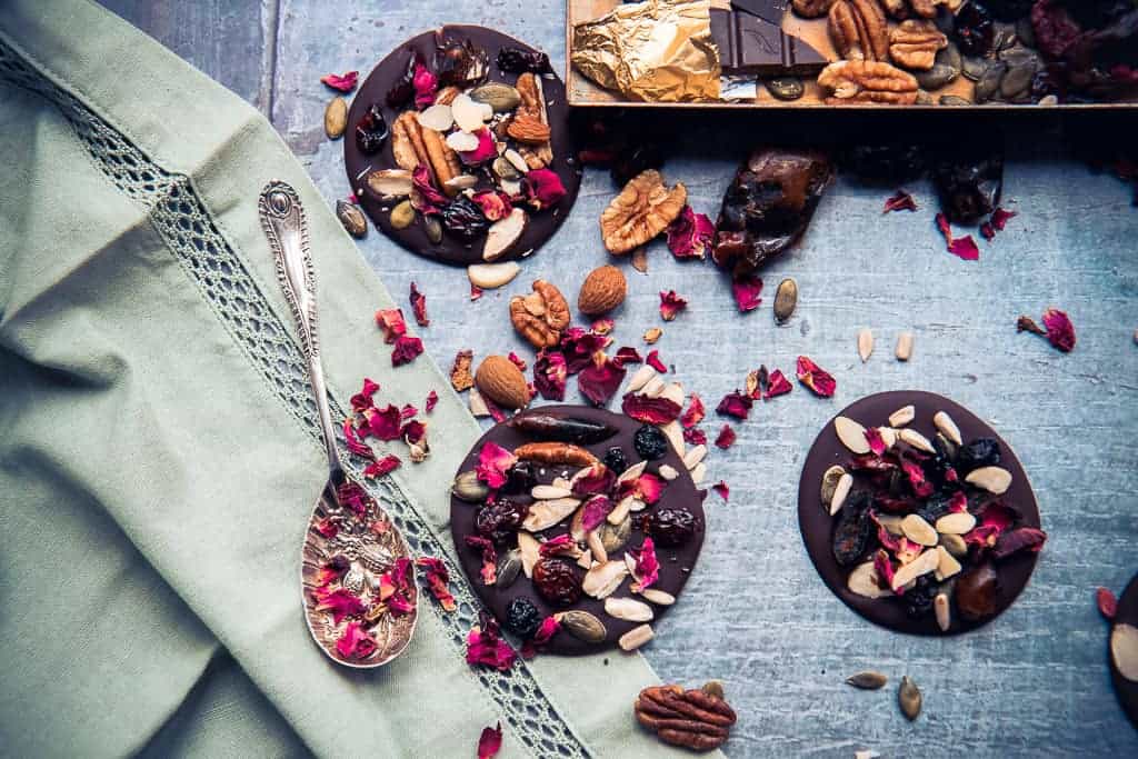 Healthy Fruit And Nut Dark Chocolate Thins Amy Treasure