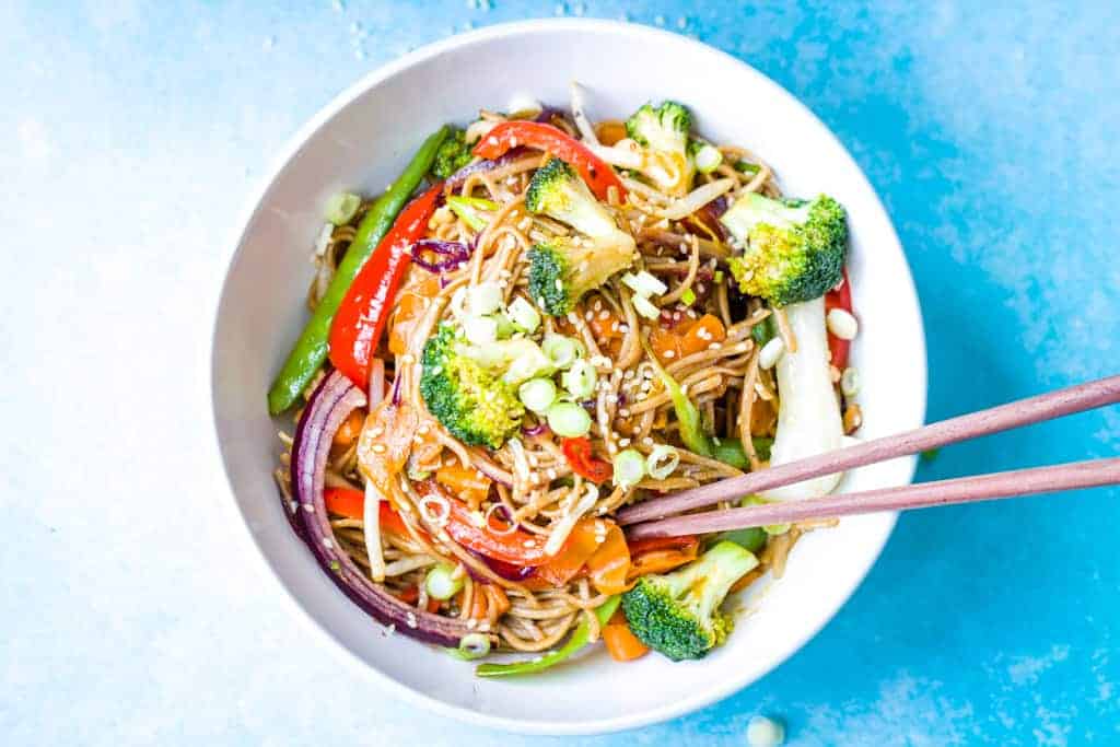 Vegetable Teriyaki Stir Fry | Amy Treasure