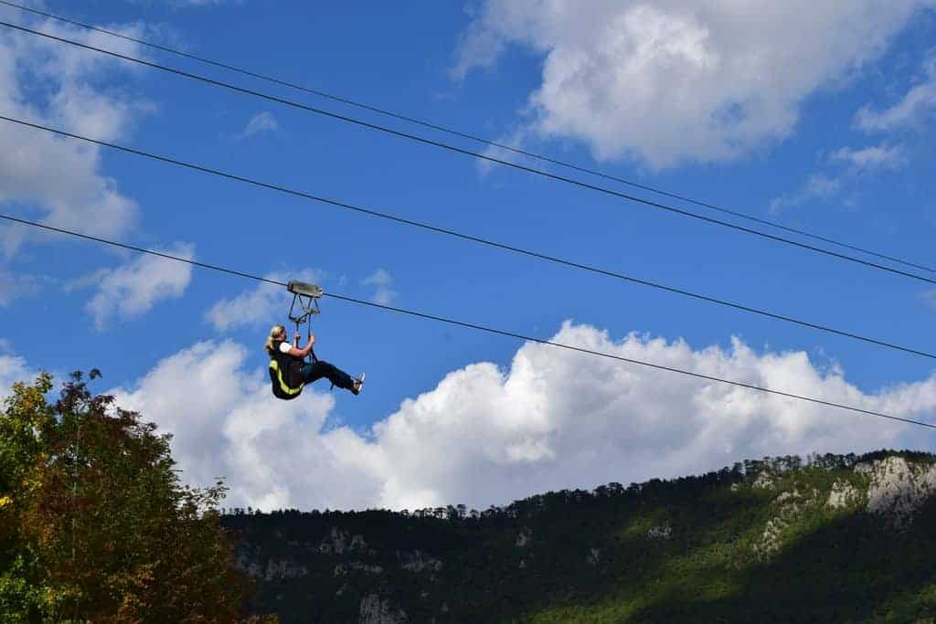 Tara river zip line