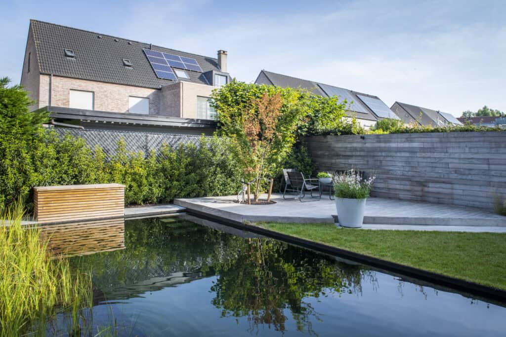 Renovatie met zwemvijver door Concept Gardens
