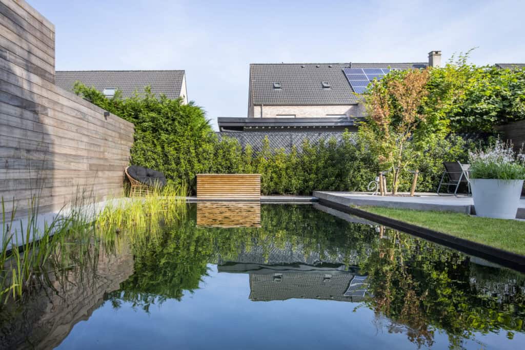Renovatie met zwemvijver door Concept Gardens