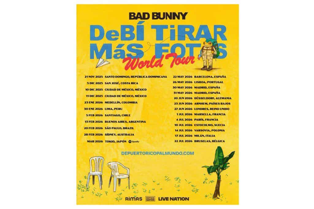 Bad Bunny most anticipated 2026 concert tours