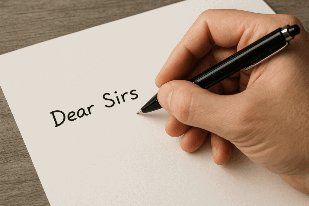 ‘Dear Sirs’ Gets the Sack — Law Society Dumps Legal Fossil
