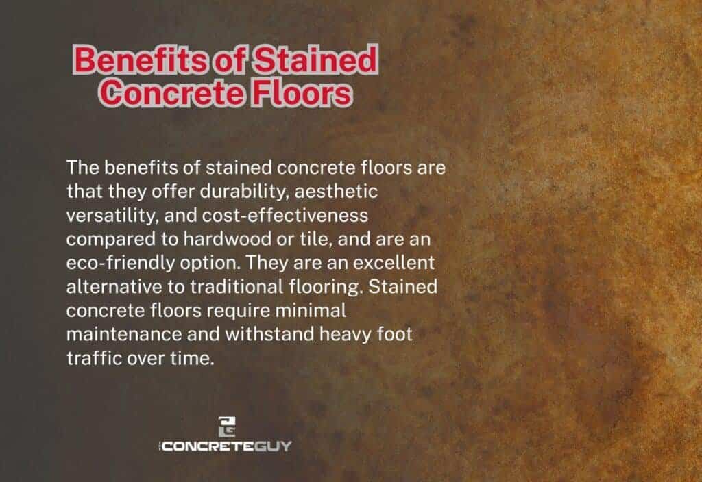 Benefits of Stained Concrete Floors