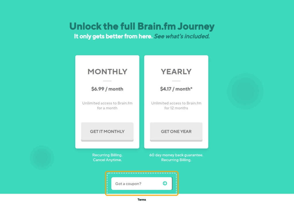 Brain.fm クーポン