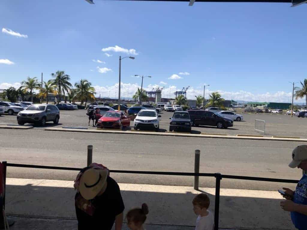 Parking Area at the Port of San Juan Disney Wonder to New Orleans