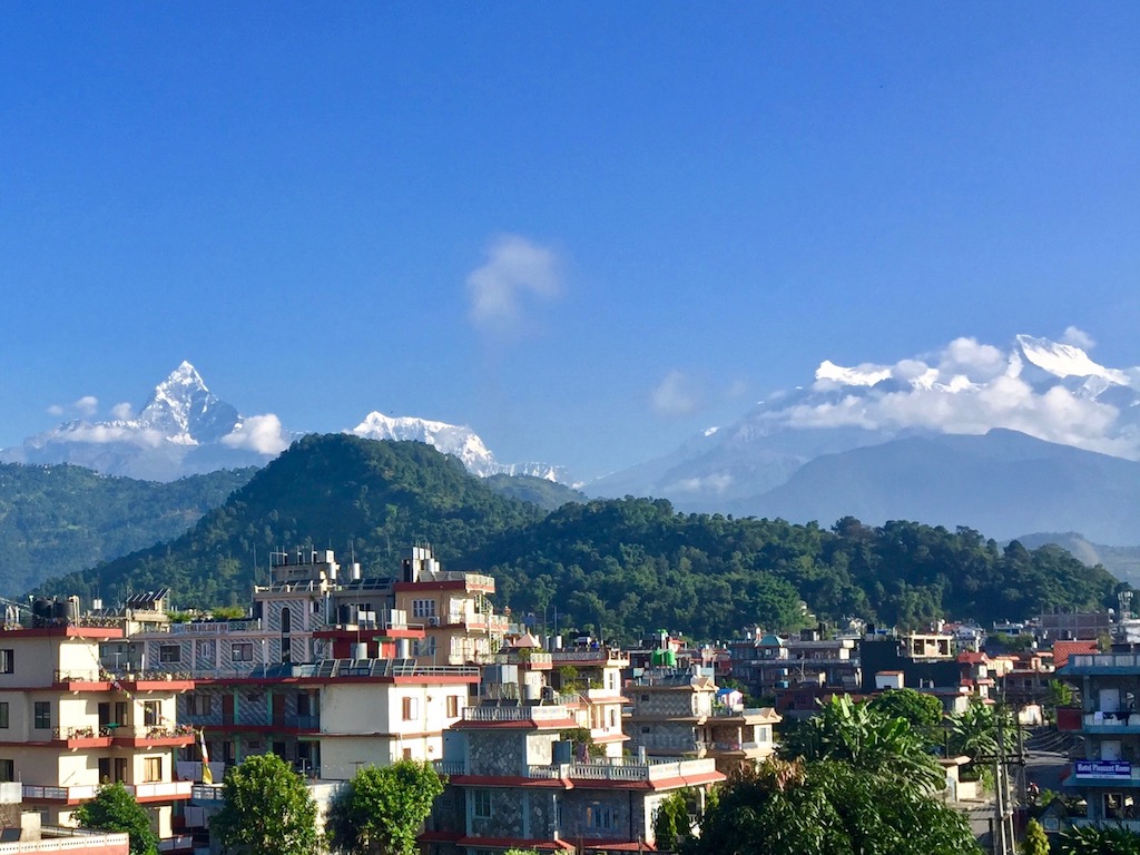 Machapuchare von Pokhara aus