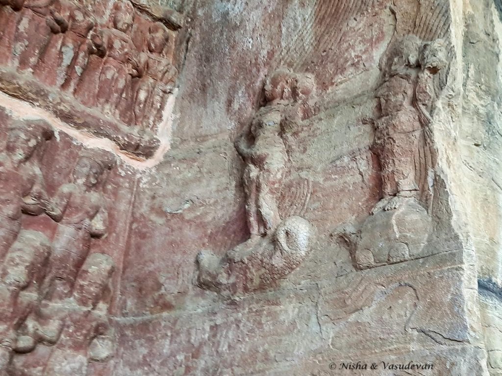 Udayagiri Caves Cave 5 Ganga and Yamuna