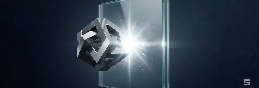 A thick clear glass barrier resisting impact on a navy blue background, symbolizing protection against uninsured motorists. Injury defense insights from Grano Law Offices, P.C.