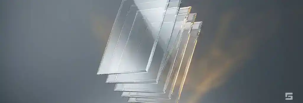 Abstract clear glass panes resembling open pages over calm water, glowing with amber light to represent clarity in criminal law terminology. Educational legal resources from Northern New Mexico firm Grano Law Offices, P.C.