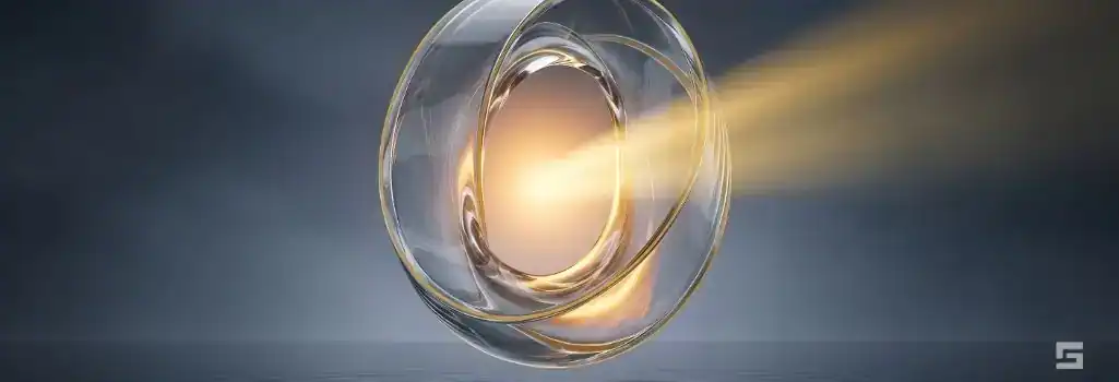 A clear glass architectural portal radiating a hopeful amber light on a dark navy blue background, symbolizing the strict legal definitions of property and felony charges. Criminal defense guidance by Grano Law Offices, P.C.
