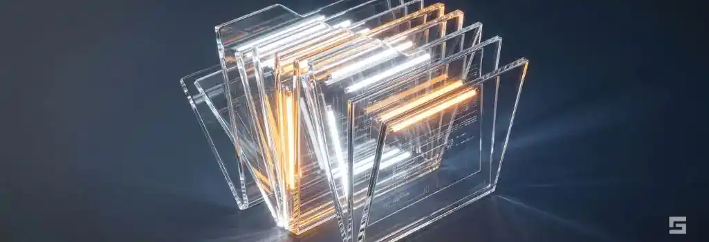 Abstract clear glass documents opening to reveal a bright white and amber light, symbolizing the exposure of hidden evidence during criminal discovery. Strategic criminal defense and litigation resources by Grano Law Offices, P.C.