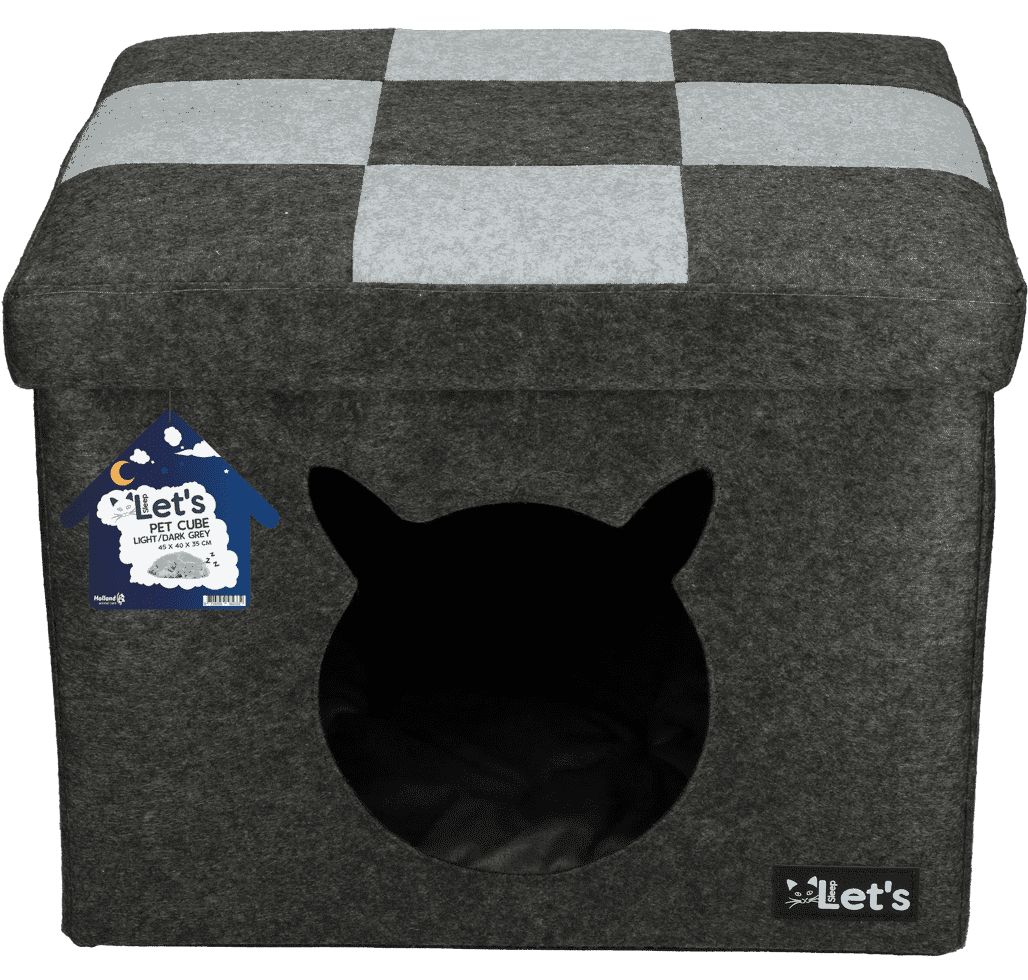 Mooie kattenhuis voor binnen, comfortabel en duurzaam.